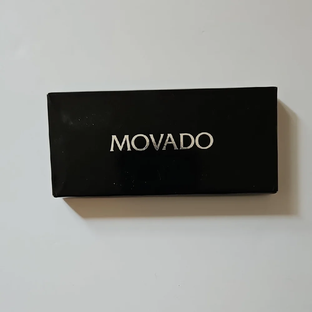 Movado Brand Keychain NEW In Box Silvertone
